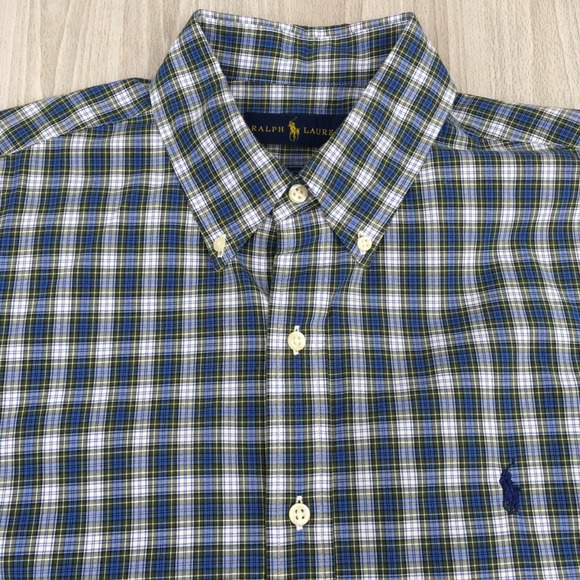 Ralph Lauren Men’s Long Sleeve Plaid‎ Button Down Shirt Size 16.5 / 42 - Picture 1 of 7